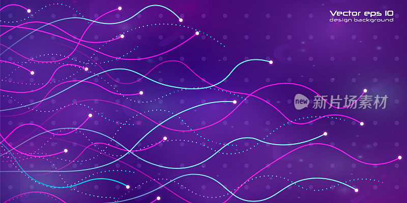 wave lines vector